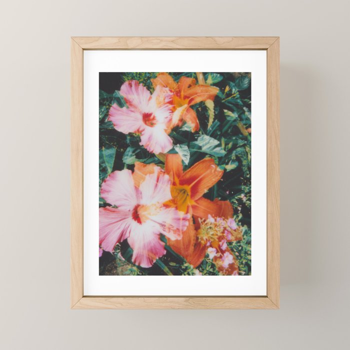 hibiscus lilly | double exposure Mini Art Print Gallery Image 1