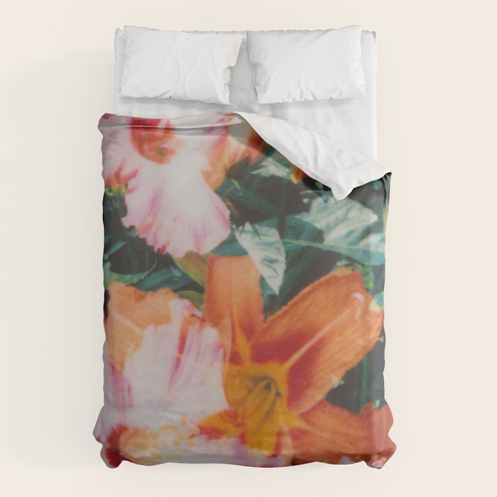 hibiscus lilly | double exposure Duvet Cover Gallery Image 1
