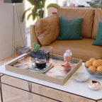 hibiscus lilly | double exposure Serving Tray Gallery Image 2
