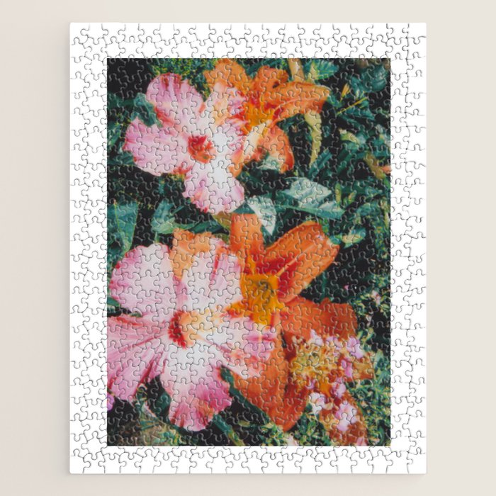 hibiscus lilly | double exposure Jigsaw Puzzle Gallery Image 1