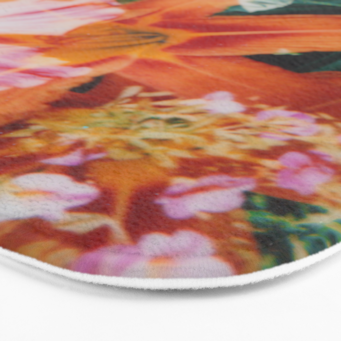 hibiscus lilly | double exposure Bath Mat Gallery Image 3