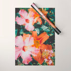 hibiscus lilly | double exposure Wrapping Paper Gallery Image 1