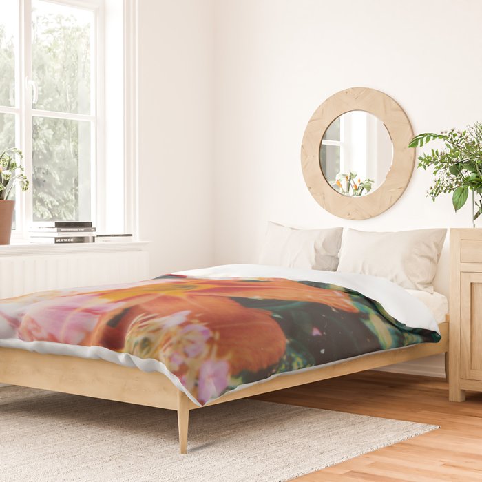 hibiscus lilly | double exposure Duvet Cover Gallery Image 2