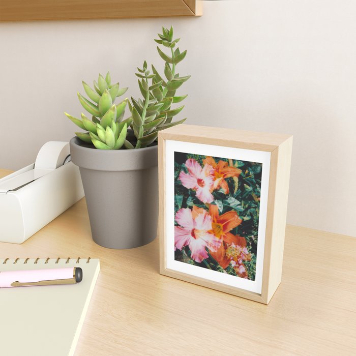 hibiscus lilly | double exposure Mini Art Print Gallery Image 2