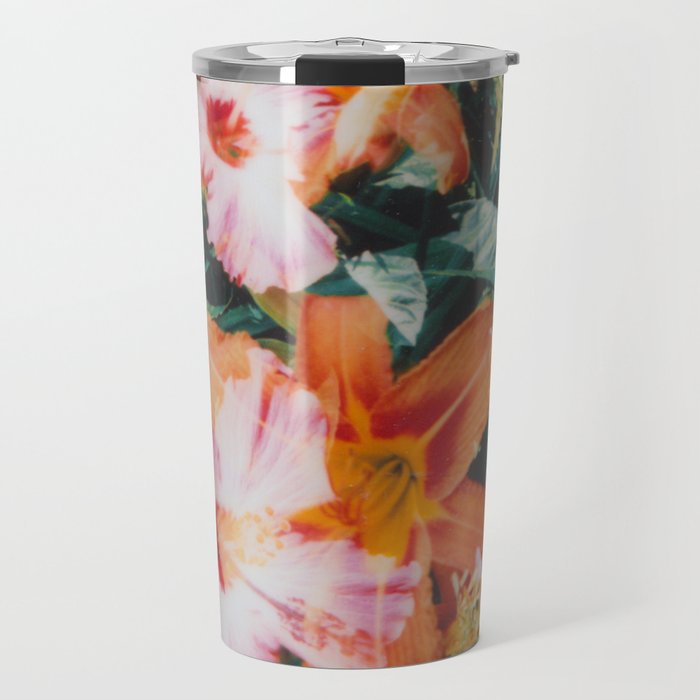hibiscus lilly | double exposure Travel Mug Gallery Image 1