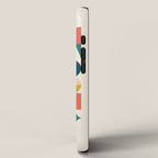 Mid Century Modern Abstract Colorful Shapes Funky Cool Minimalist Pattern iPhone Case Gallery Image 2