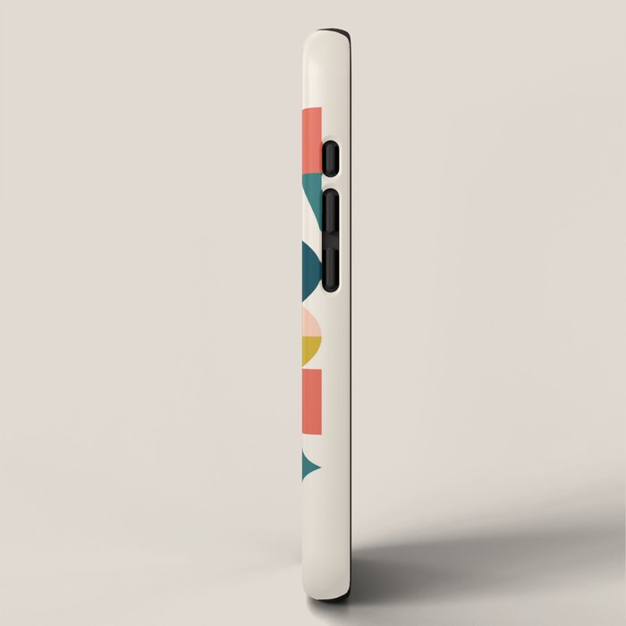 Mid Century Modern Abstract Colorful Shapes Funky Cool Minimalist Pattern iPhone Case Gallery Image 2