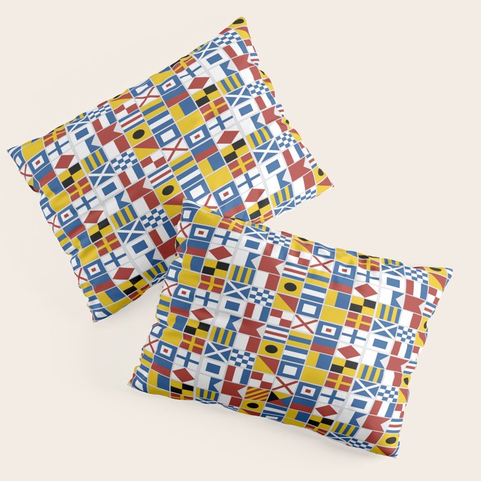 Nautical Flags Pillow Sham Gallery Image 3
