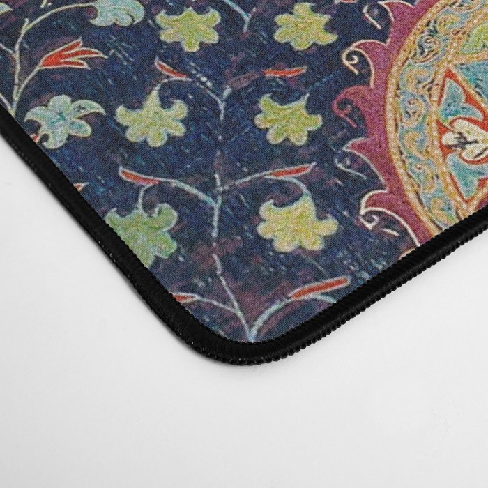 Karshi  Suzani  Antique Uzbekistan Embroidery Print Desk Mat Gallery Image 4