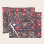 Karshi  Suzani  Antique Uzbekistan Embroidery Print Placemat Gallery Image 1