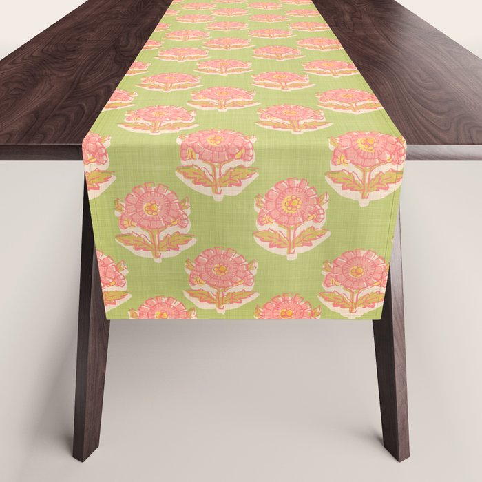 French Country Sunflower in Olive Table Runner Gallery Image 1