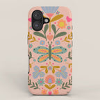 Folksy Floral Butterfly  iPhone Case Gallery Image 1