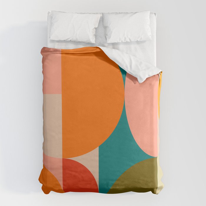 Bauhaus, geometric abstraction 2 Duvet Cover Gallery Image 1