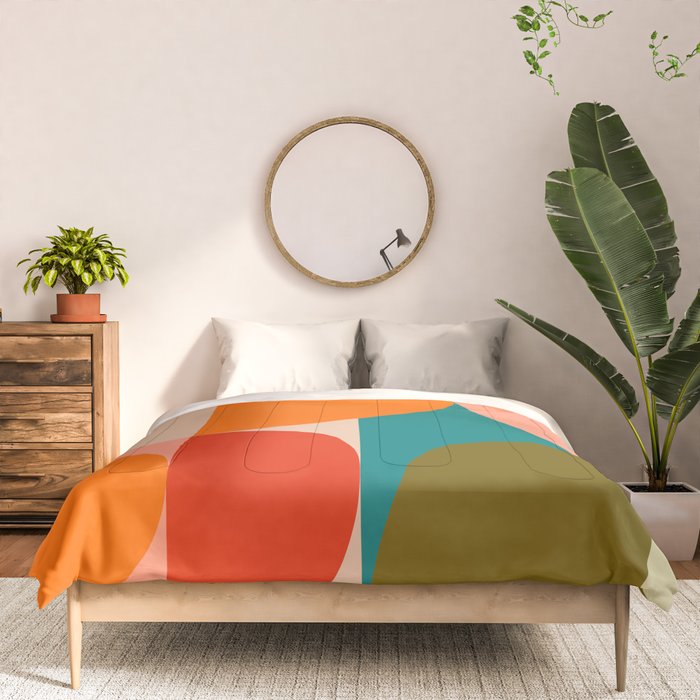 Bauhaus, geometric abstraction 2 Comforter Gallery Image 3