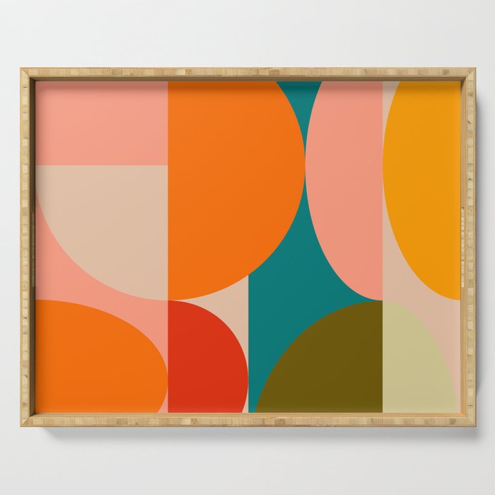 Bauhaus, geometric abstraction 2 Serving Tray Gallery Image 1