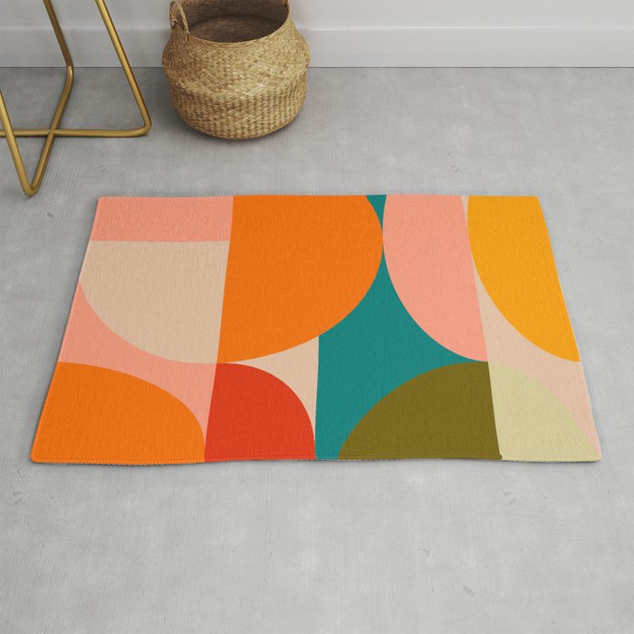 Bauhaus, geometric abstraction 2 Rug Gallery Image 1