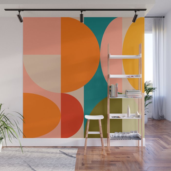 Bauhaus, geometric abstraction 2 Wall Mural Gallery Image 1