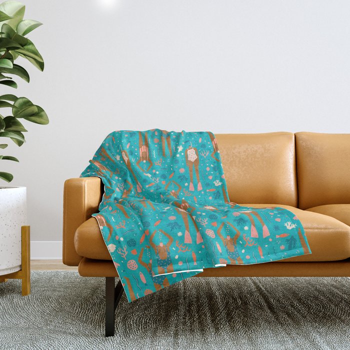 Underwater Throw Blanket Gallery Image 1