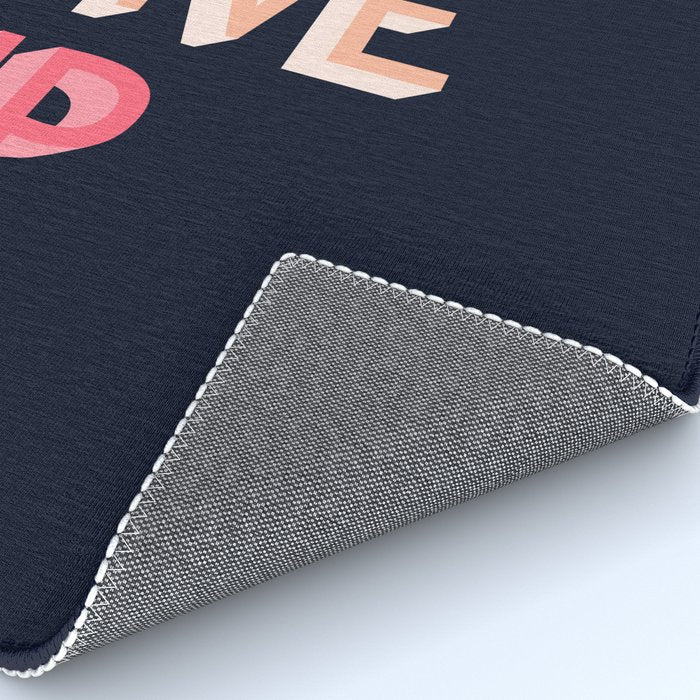 Never give up - pink Rug Gallery Image 4
