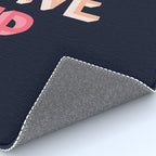 Never give up - pink Rug Gallery Image 4
