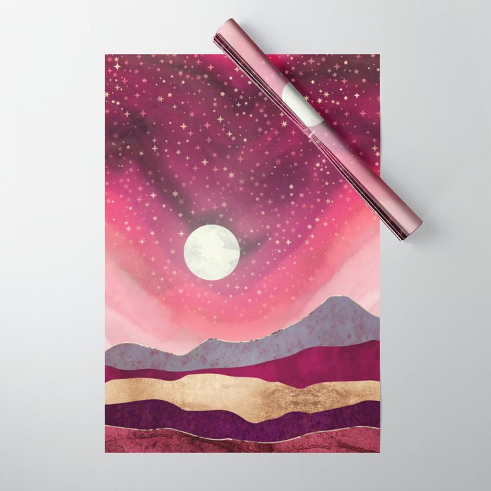 Scarlet Night Wrapping Paper Gallery Image 1