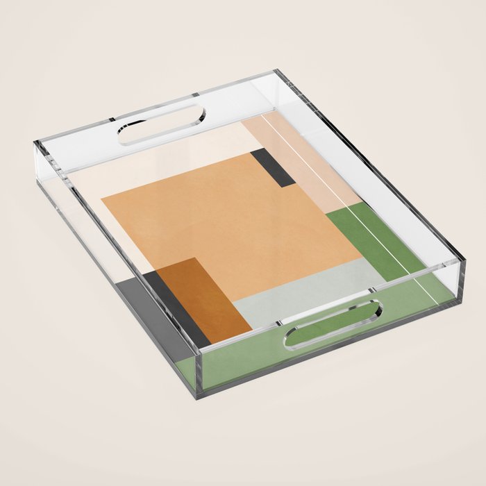 Geometric Abstract 114 Acrylic Tray Gallery Image 1