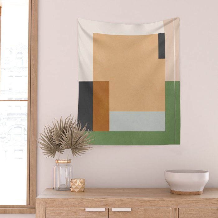 Geometric Abstract 114 Wall Tapestry Gallery Image 2