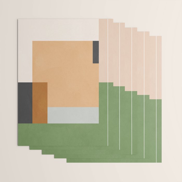 Geometric Abstract 114 Wrapping Paper Gallery Image 3
