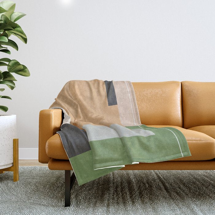 Geometric Abstract 114 Throw Blanket Gallery Image 1