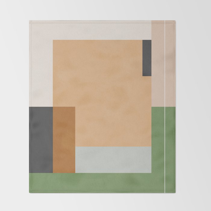 Geometric Abstract 114 Throw Blanket Gallery Image 2