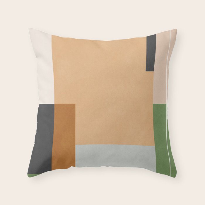 Geometric Abstract 114 Throw Pillow Gallery Image 6
