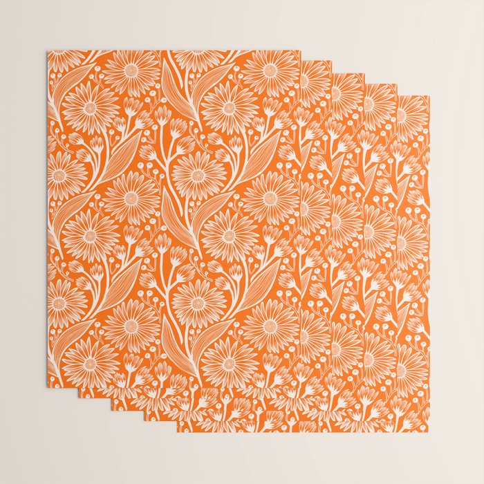 Marmalade Coneflowers Wrapping Paper Gallery Image 3