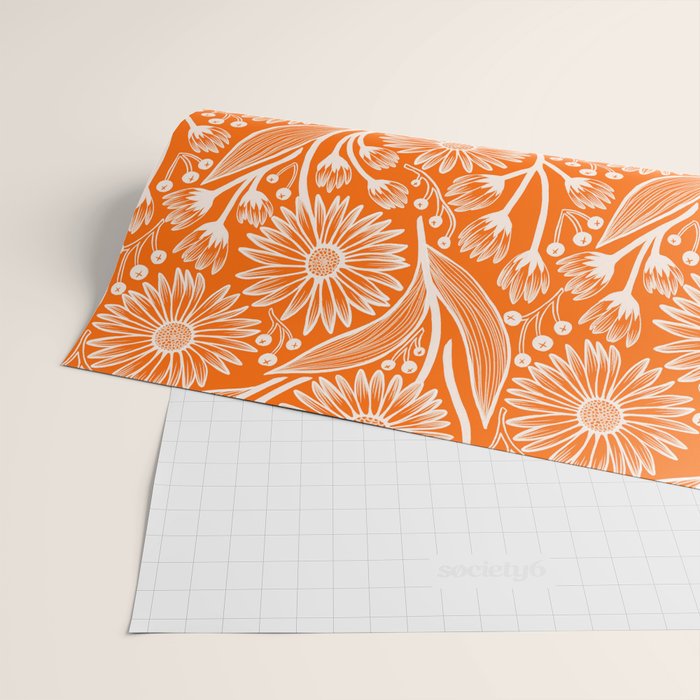 Marmalade Coneflowers Wrapping Paper Gallery Image 2