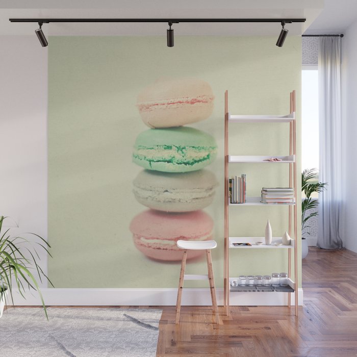 Four Macarons Wall Mural Gallery Image 1