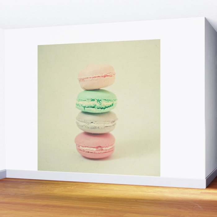 Four Macarons Wall Mural Gallery Image 2