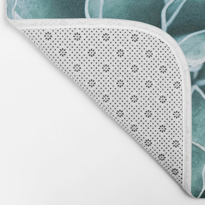 Succulent bloom Bath Mat Gallery Image 2