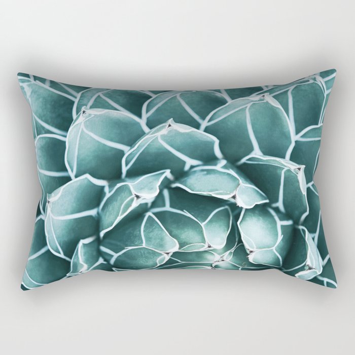 Succulent bloom Rectangular Pillow Gallery Image 1