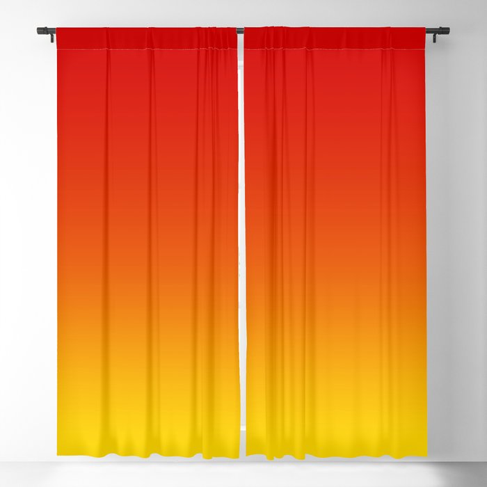 Red Orange and Gold Gradient Window Curtain Gallery Image 5