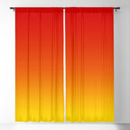 Red Orange and Gold Gradient Window Curtain Gallery Image 5