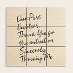 Empowerment Letter Self Motivational Quote Wood Wall Art Gallery Image 1