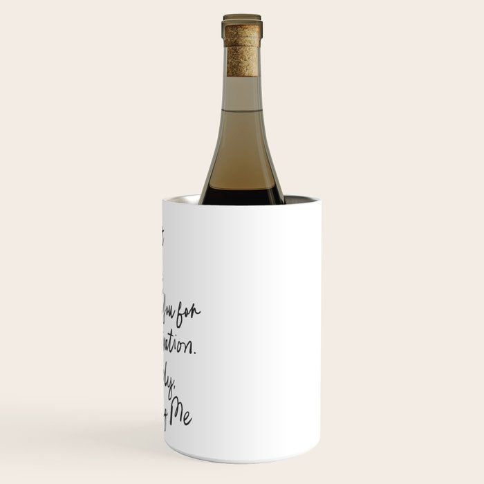 Empowerment Letter Self Motivational Quote Wine Chiller Gallery Image 3