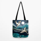 Midnight Cranes Tote Bag Gallery Image 2