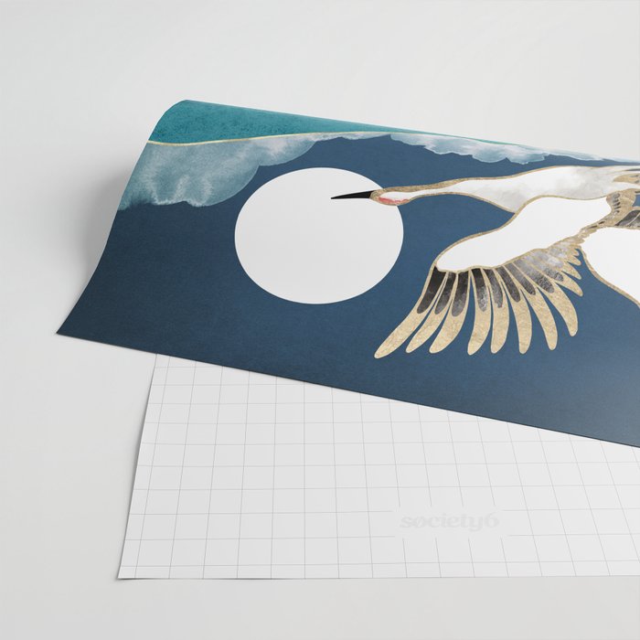 Midnight Cranes Wrapping Paper Gallery Image 2