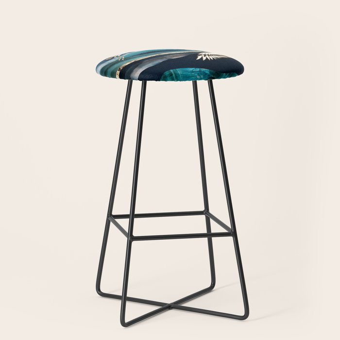 Midnight Cranes Stool Gallery Image 1