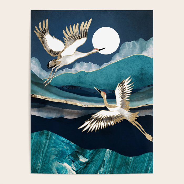 Midnight Cranes Poster Gallery Image 1