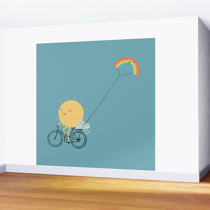 Rainbow Kite Wall Mural Gallery Image 2