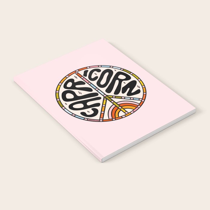 Capricorn Peace Sign Notebook Gallery Image 1