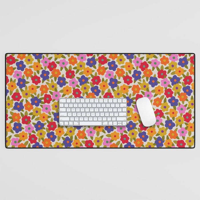 Tiny Flower Pattern #1 Desk Mat Gallery Image 1