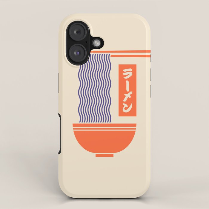 Ramen Minimal - Cream iPhone Case Gallery Image 1