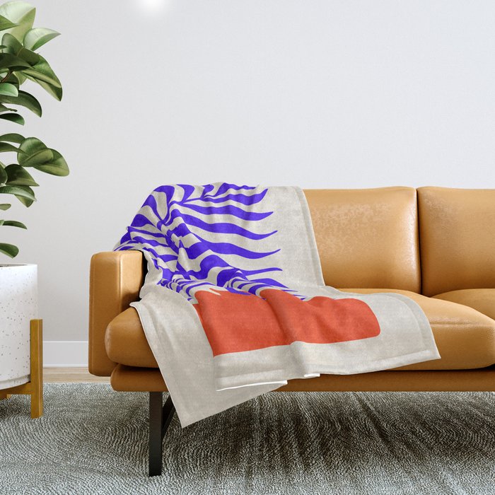Wild Leaves: Matisse Edition Throw Blanket Gallery Image 1